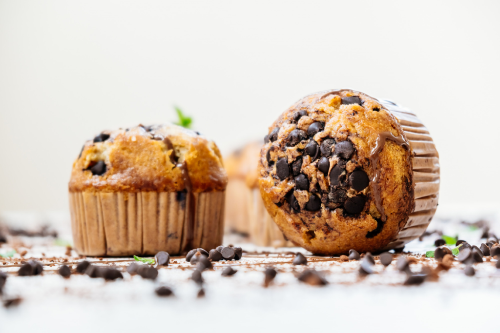 Muffins de chocolate con colágeno